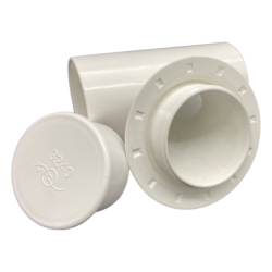 Edgetec Spa Suction Tee c/w Bung-40mm