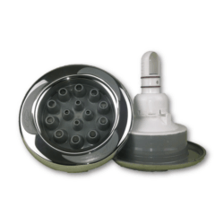 LA Spas Master Massage Stainless Steel Jet with Logo