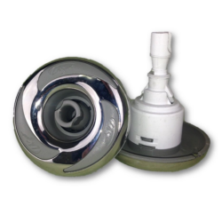 LA Spas Mini Storm Swirl Stainless Steel Jet with Logo - NLA