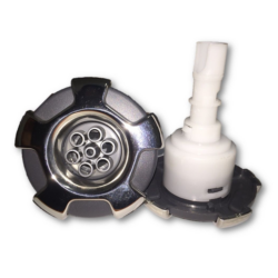 CMP 300 Series 3.25" Typhoon Jet Internal - Crown Face Massage Stainless Steel/Graphite Gray/Silver