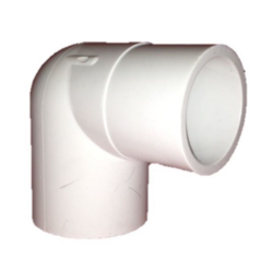 40mm 90deg White PVC Street Elbow