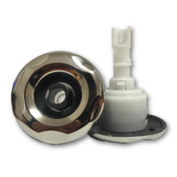 CMP 300 Series 3" Typhoon Jet Internal - 5 Scallop Directional Stainless Steel/Graphite Gray