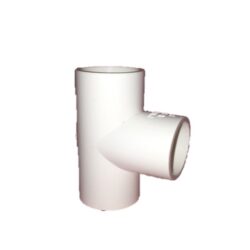 25mm White PVC Tee