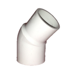 40mm 45deg White PVC Street Elbow